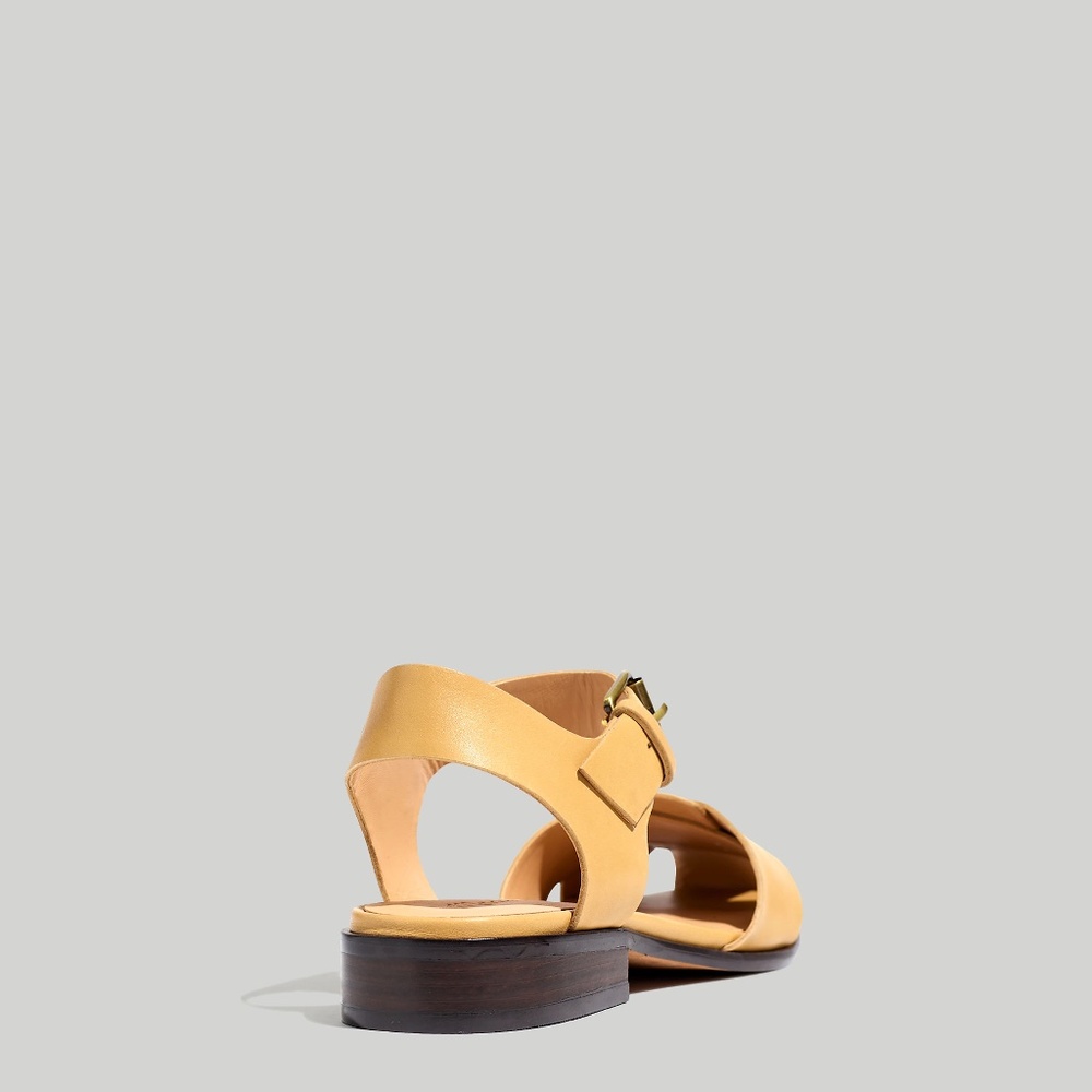 BNIB NEW MADEWELL Beige/ Tan Ira Criss Cross Buckle Sandals Shoes Sz 7.5 $138! - Picture 4 of 4